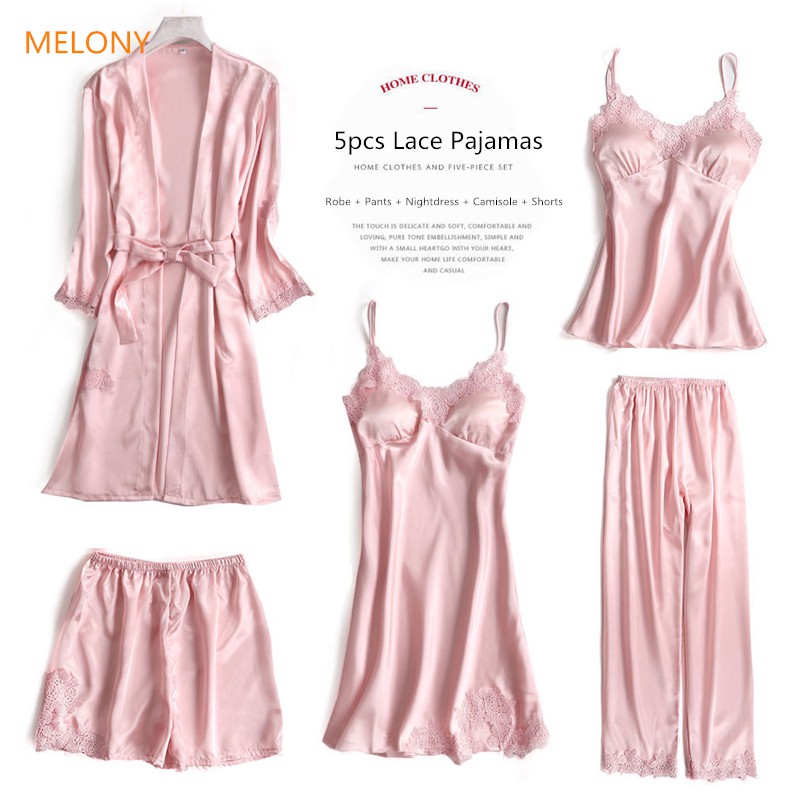 pajama set with robe