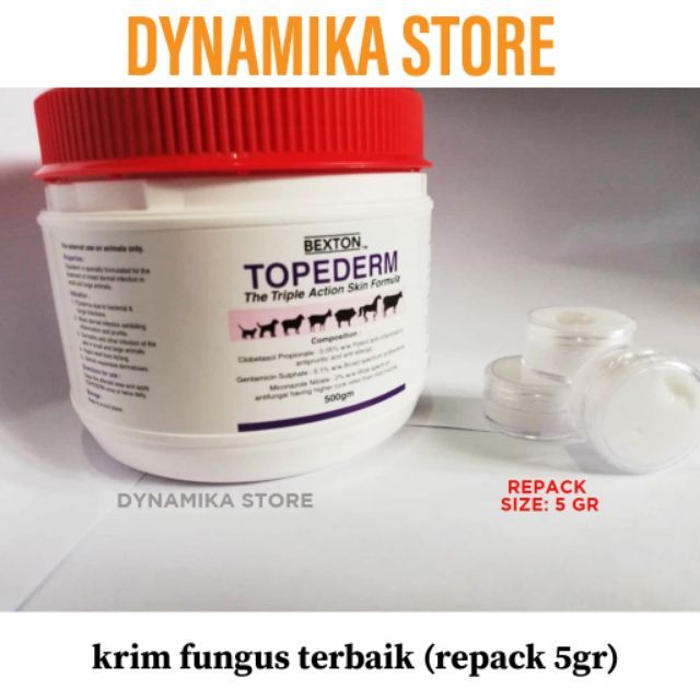 TOPEDERM - ANTI FUNGUS, HERBAL SKIN / WOUND CREAM UBAT 