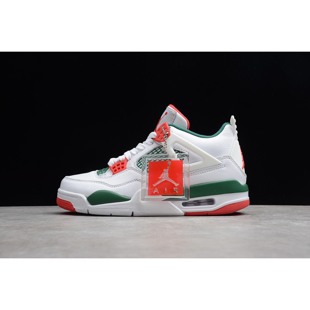 jordan 4 green and red