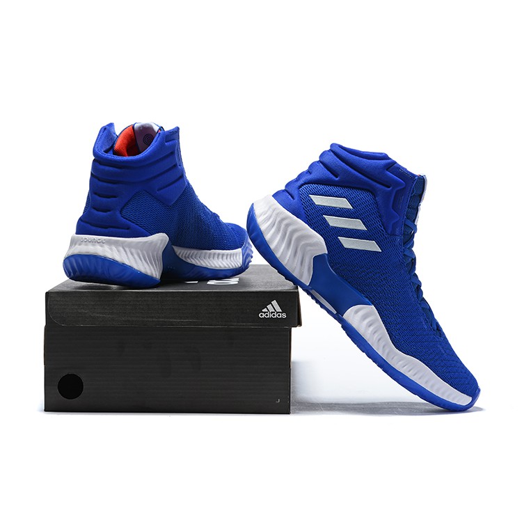 blue adidas basketball shoes