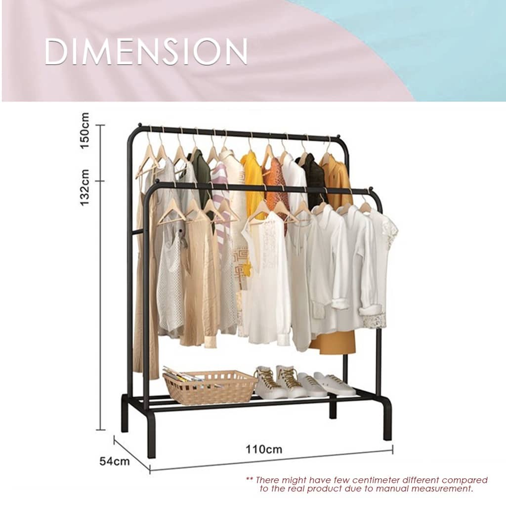 [READY STOCK] FINSSO: 3 Tier Foldable Clothes Laundry Hanging & Drying Rack/ Ampaian Baju Baby / Ampaian Baju / Penyidai