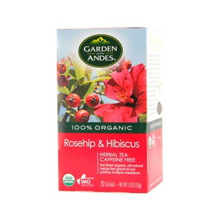 Garden of The Andes Organic Rosehip & Hibiscus Tea, 20 bags Expiry 2024 (imported from chile 🇨🇱)