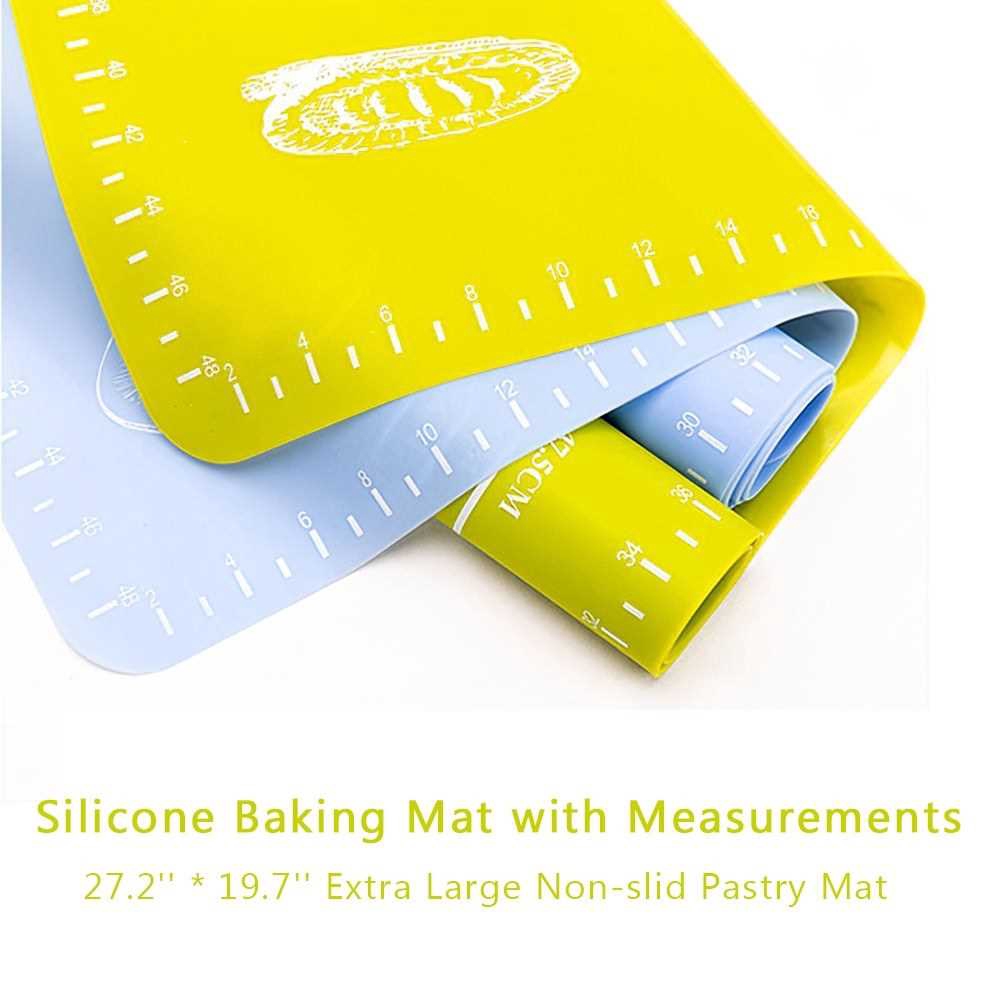 blue silicone baking mat