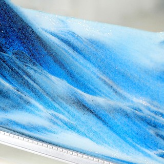 Decoration Sand In Motion Blue Sand Waves Moving Art Sand Picture