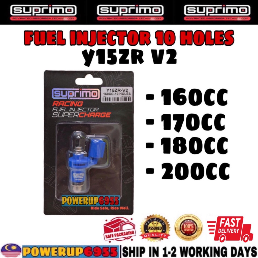 Y15ZR Y15 V2 SUPRIMO RACING FUEL INJECTOR 10 HOLES 160CC 170CC 180CC