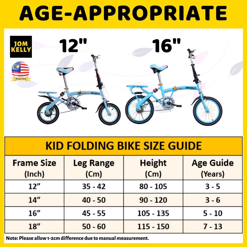 Folding Bike Size Chart Cheap Online Shopping
