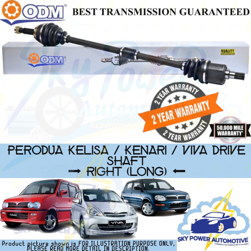 Perodua Kelisa Kenari Viva 2000 2014 Odm Cycar Drive Shaft Left Right Shopee Malaysia