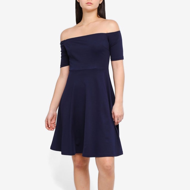 zalora off shoulder dress