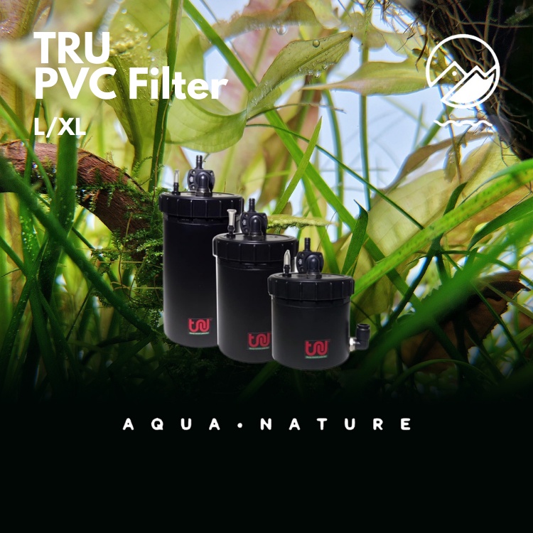 TRU PVC Nano External Canister Filter (L/XL)(Mini Tank/Nano Tank/Shallow Tank/Aquascape/Planted