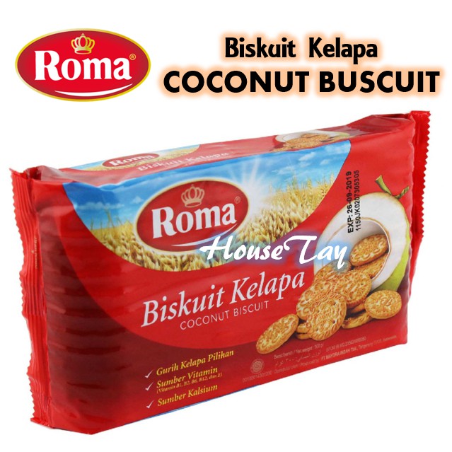Roma Coconut Biscuit Biskuit Kelapa 300g Shopee Malaysia