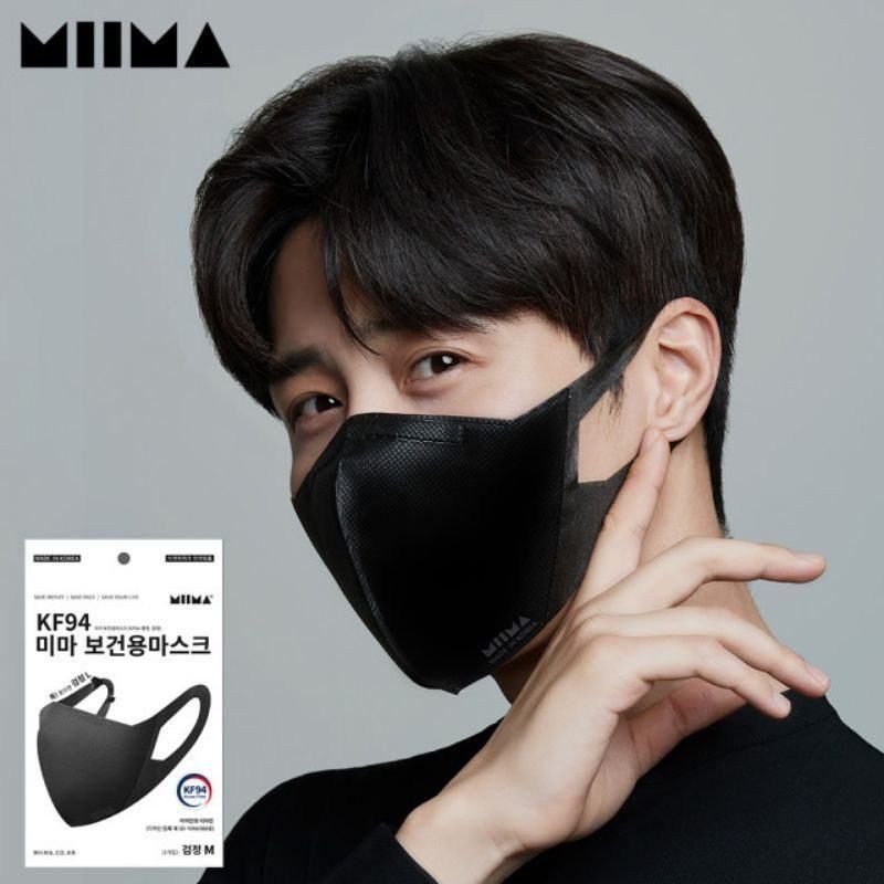 KOREA MIIMA Mask KF94 Black (M) 1 piece Shopee Malaysia