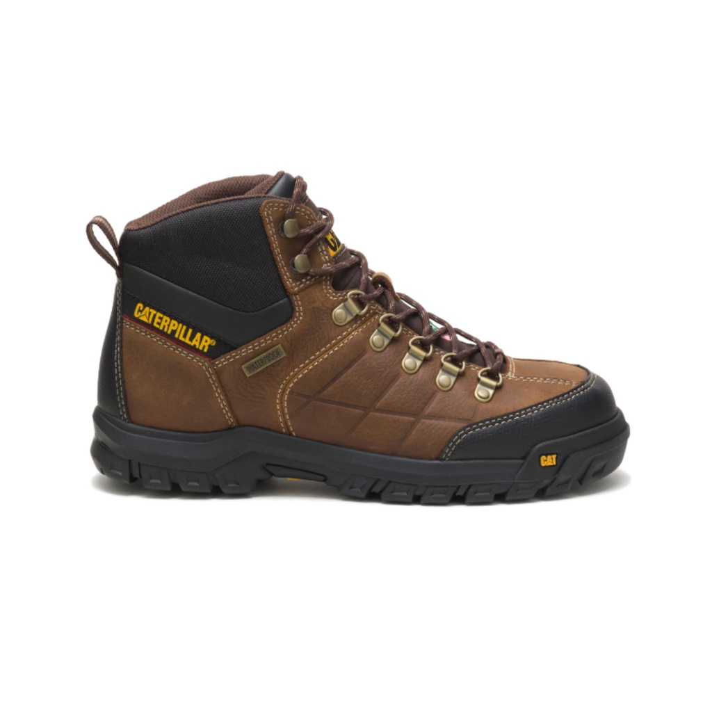 Caterpillar Men's THRESHOLD Waterproof Steel Toe CSA Work Boot Real