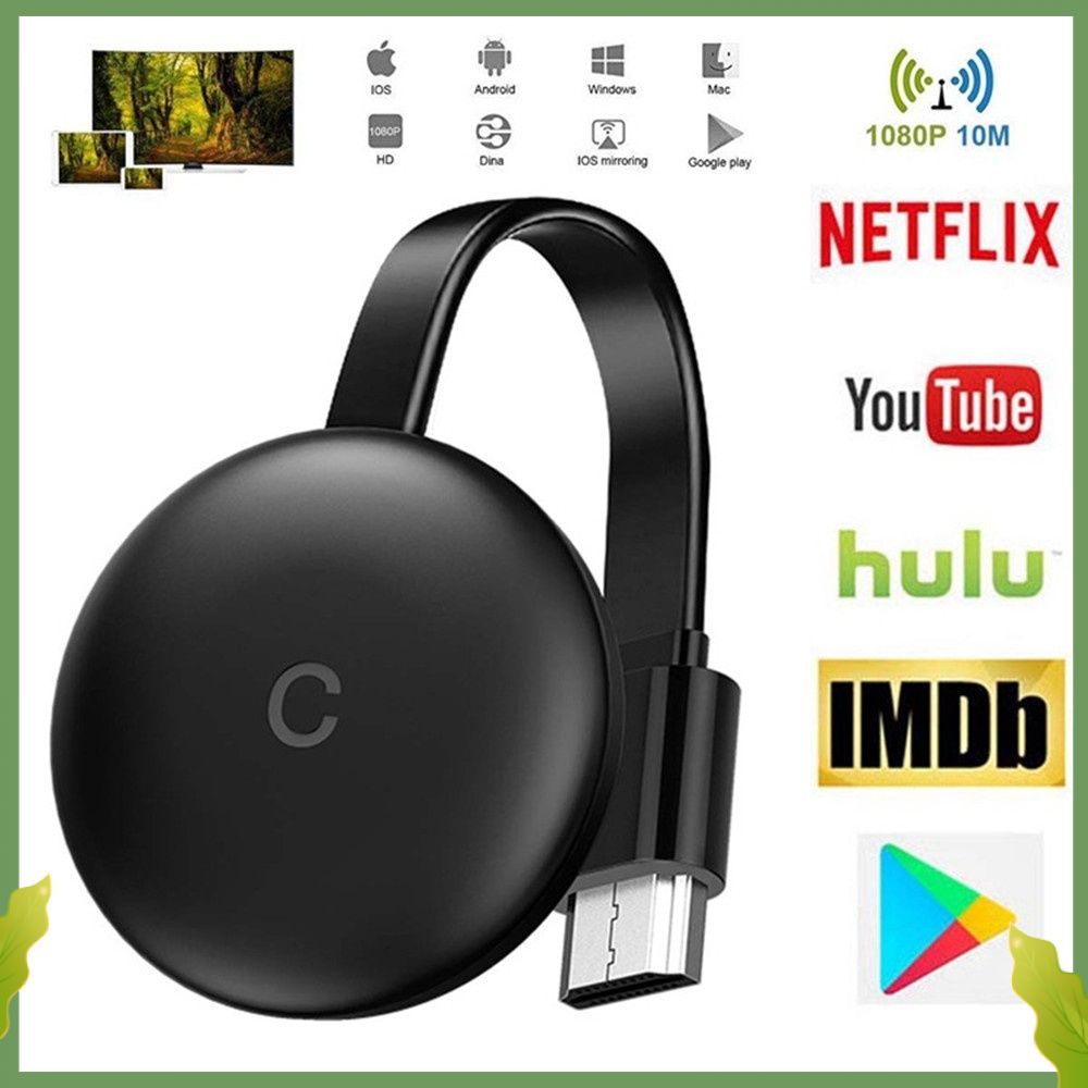 Chromecast G12 TV Streaming Wireless Miracast Airplay Google Chromecast HDMI Dongle Display