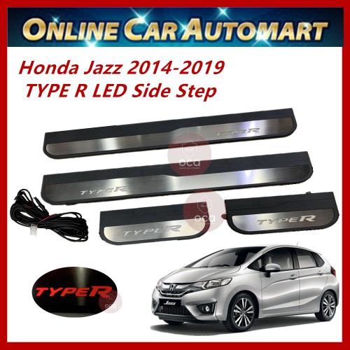 HONDA JAZZ 2014-2019 TYPE R DOOR SIDE SILL STEP PLATE WITH LED (PLUG&PLAY)