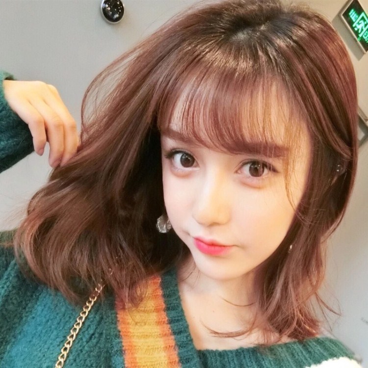 Medium Wig Natural Fluffy Breath Straight Hair Realistic