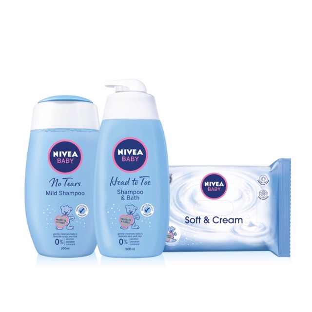 nivea baby shampoo and bath