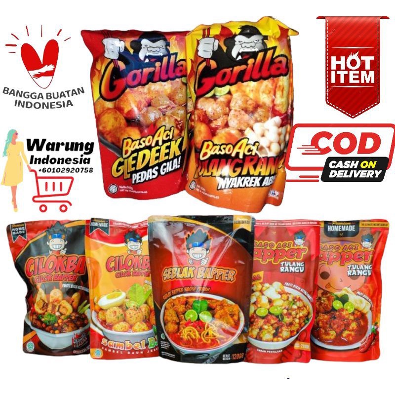 Baso Aci Bapper Cilokba Gorilla Asli 100 Asli Indonesia Shopee