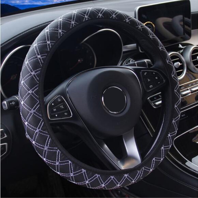 New Car Steering Wheel Cover Fashion Universal Car Steering Wheel Cover ...