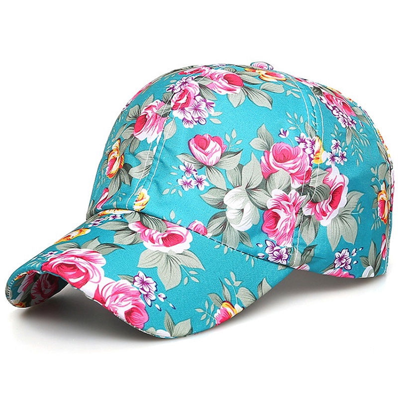 floral print baseball hat