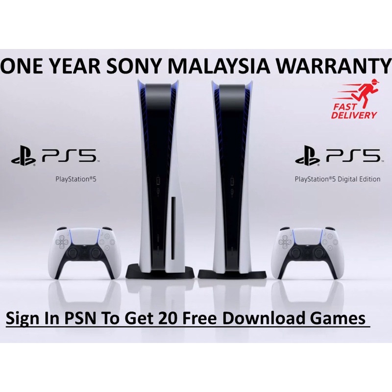 Readystock Sony Ps5 Playstation 5 Physical Version Malaysia Set Video Gaming Video Game Consoles On Carousell