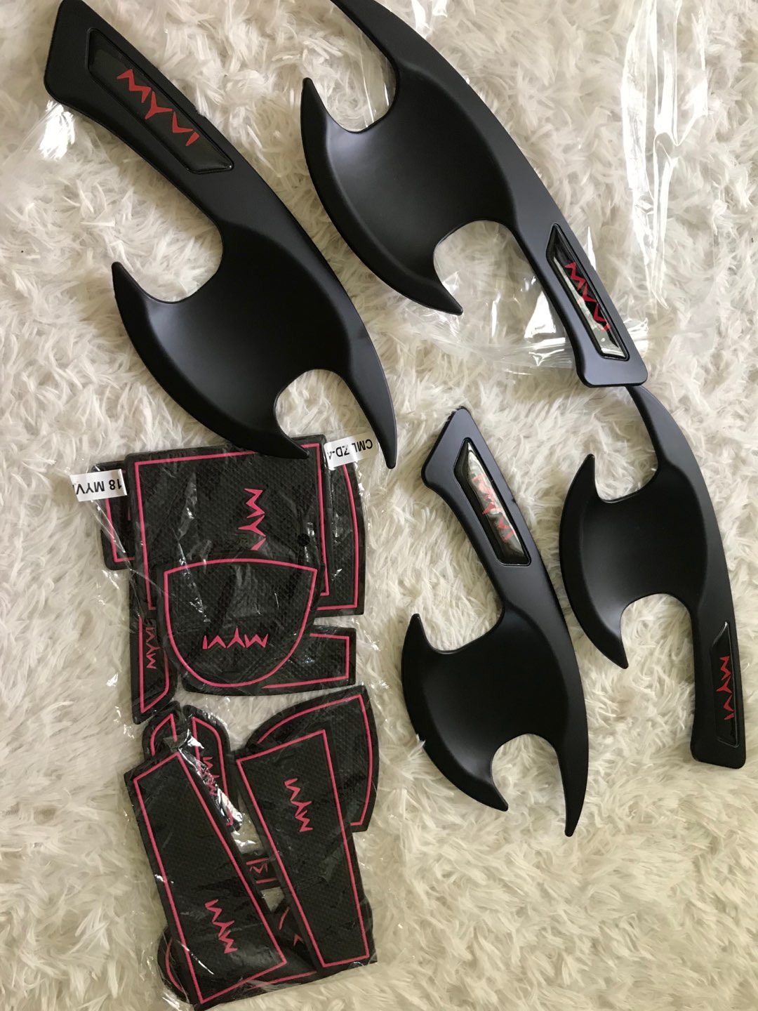 Door Handle Inner Bowl Perodua Proton Black Logo Red Epoxy 