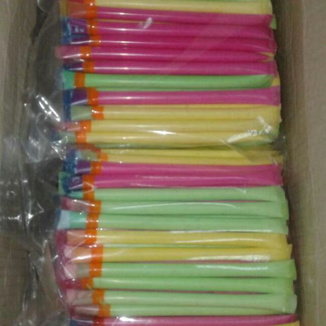 SAGUN IN JUMBO STRAW!!! MALAY TRADITIONAL SNACK! 50 tube