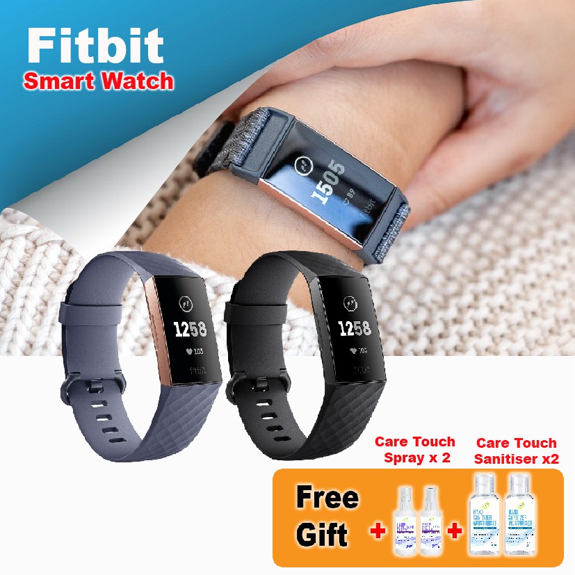 fitbit charge 3 grey