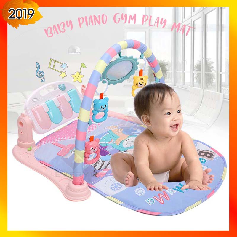 baba mama play piano gym