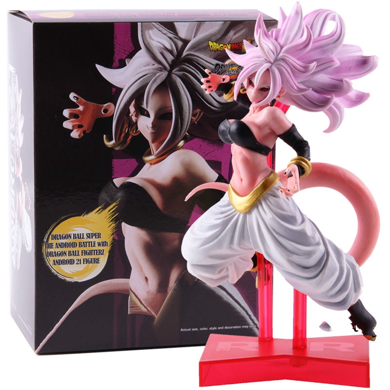 dragon ball z the android battle with dragon ball fighterz android 21 figure
