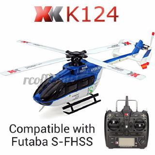 xk k123 6ch brushless as350 scale rc helicopter rtf mode 2
