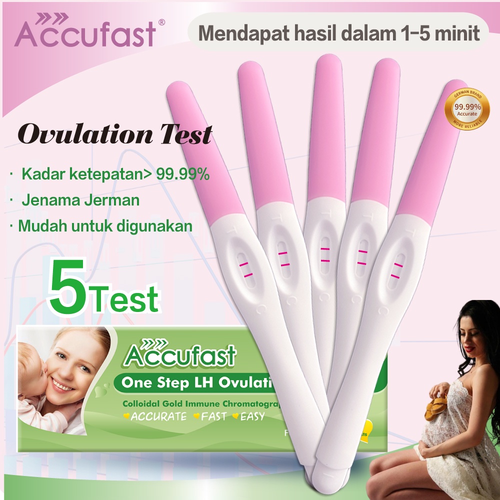 5 Tests ACCUFAST One Step Ovulation Test Kit Midstream Pen 99.99