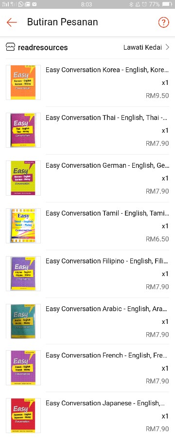 Easy Conversation German - English, German - Malay  Shopee Malaysia