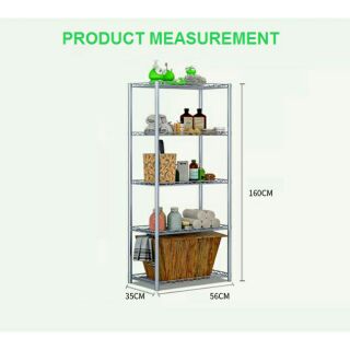 5 Tier s Multipurpose Metal Kitchen Storage Rack Rak 