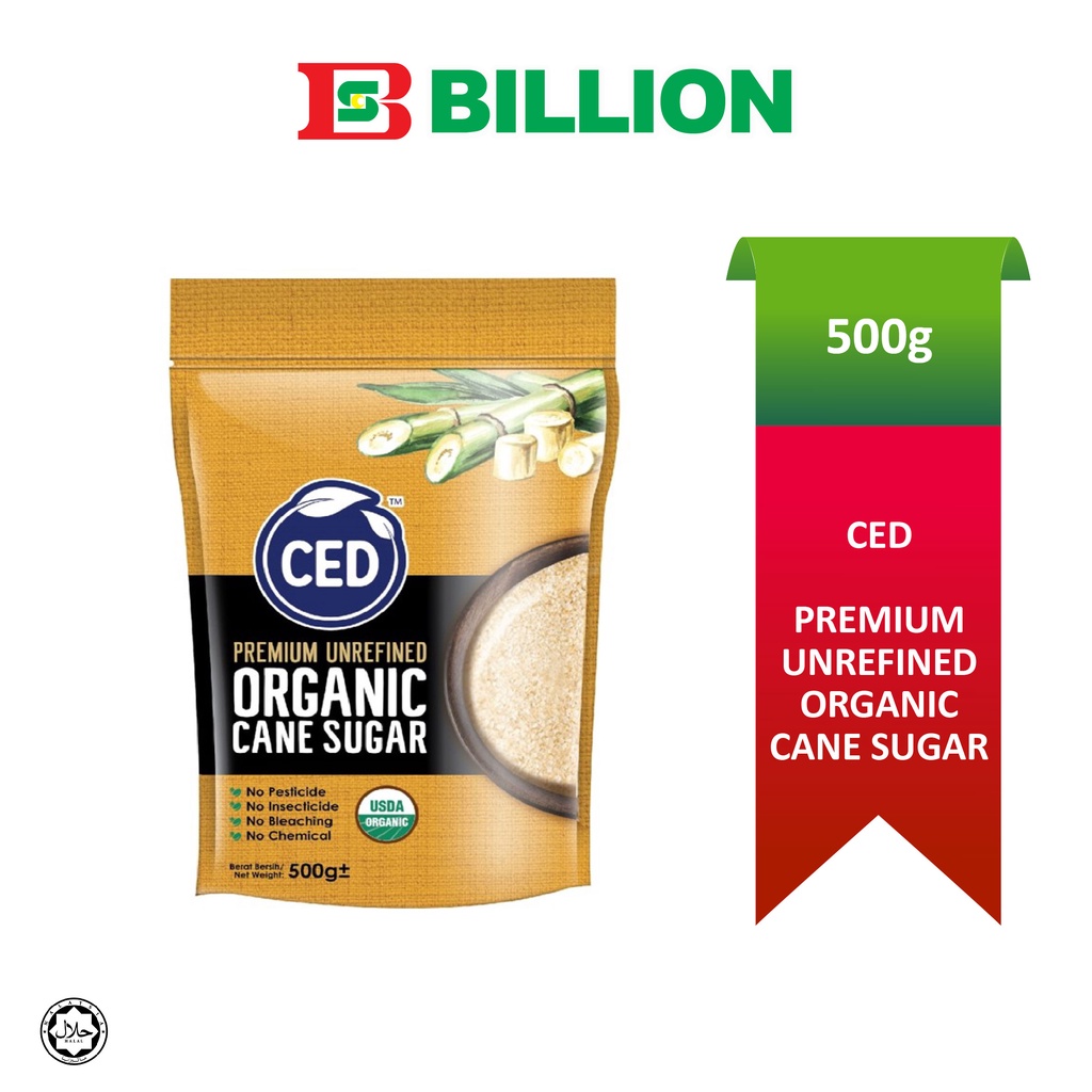 CED Organic Cane Sugar 500gm Shopee Malaysia