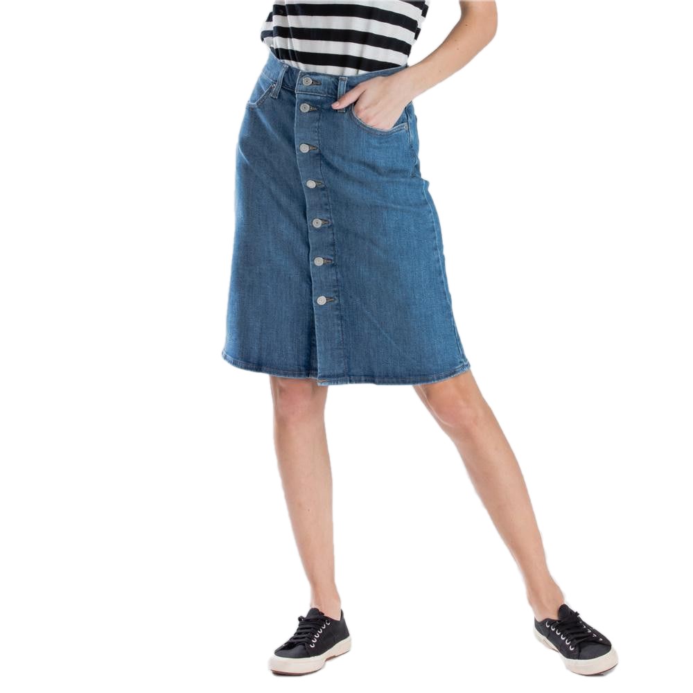 Levi's Women's A-Line Midi Button Skirt 