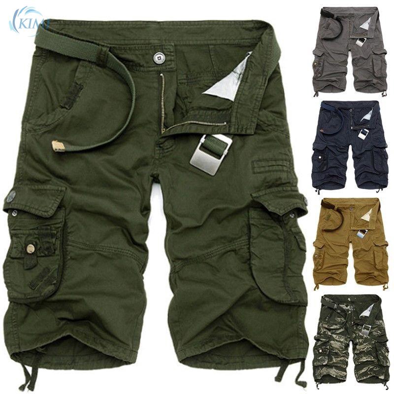 MenArmy Camouflage Work Shorts Slacks Pants Trousers 