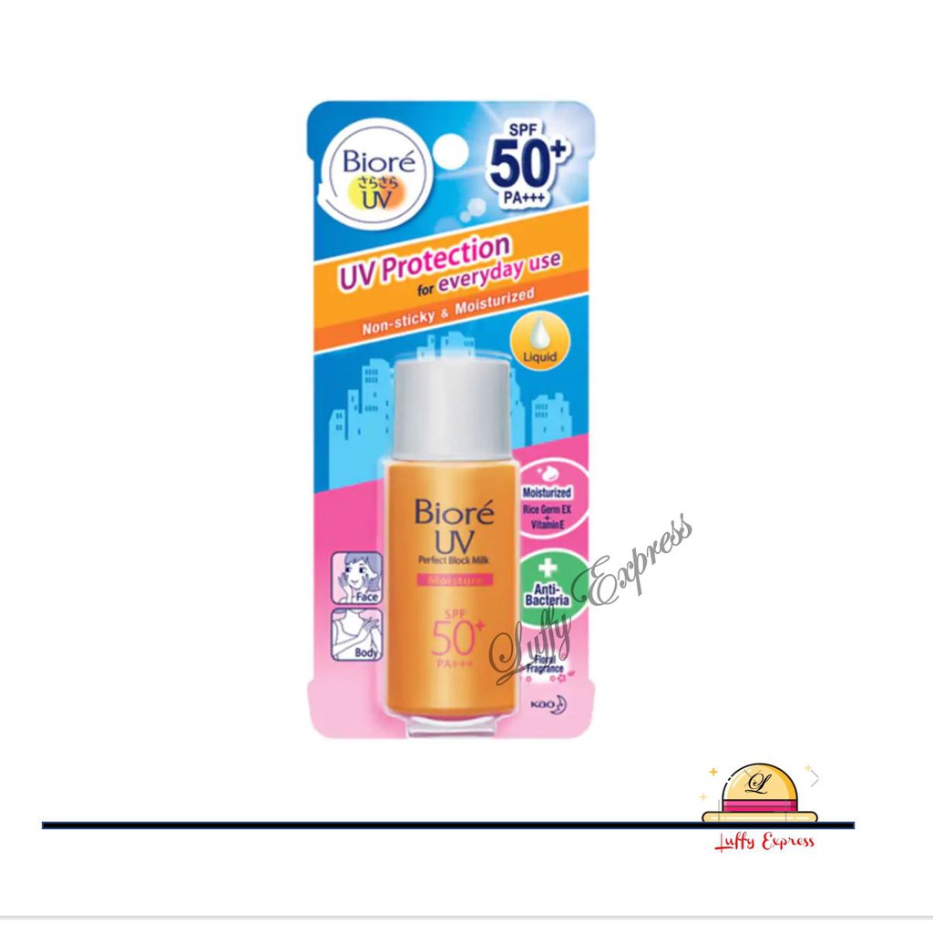 Biore UV Perfect Milk Moisture SPF 50+ Sunscreen (25ml) Cool Milk 25ml