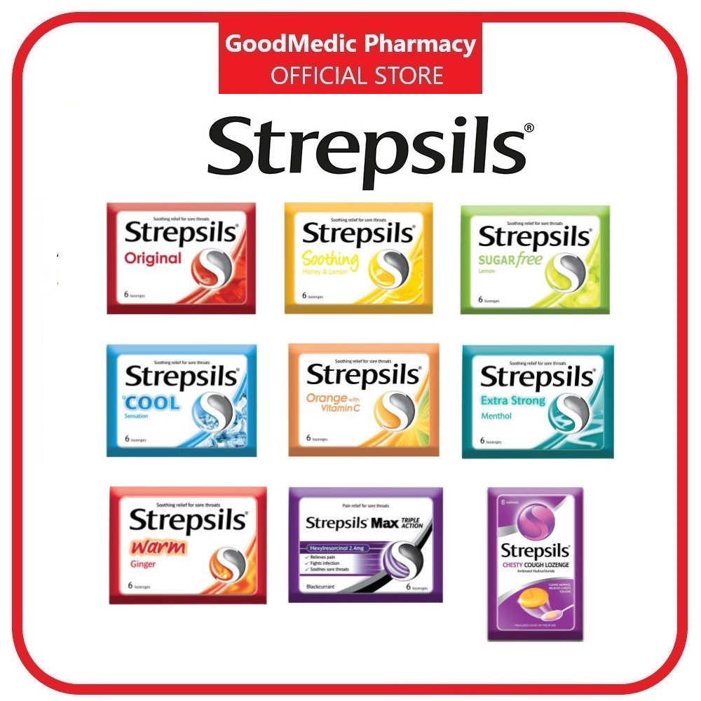 Strepsils Sore Throat Lozenges 6 Lozenges Shopee Malaysia