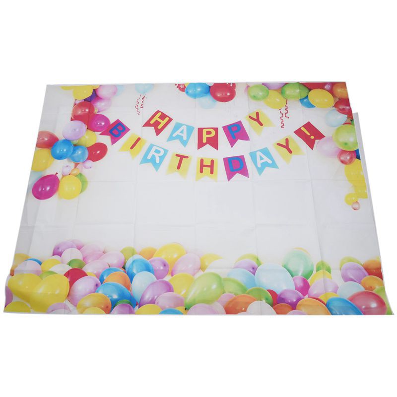 7 5ft Photography Backdrops Colorful Balloons Happy Birthday Party