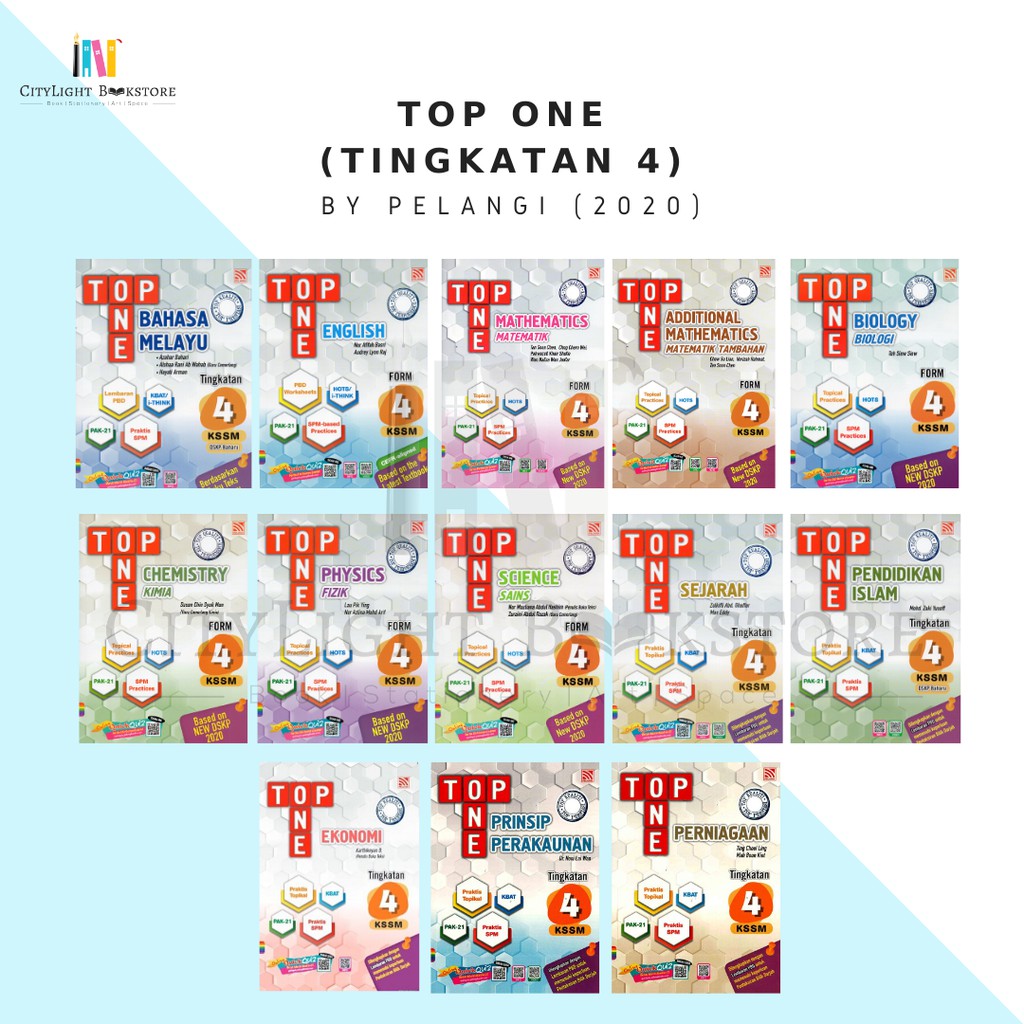 [CITYLIGHT] Buku Latihan: Top One Tingkatan 4 KSSM (2020 