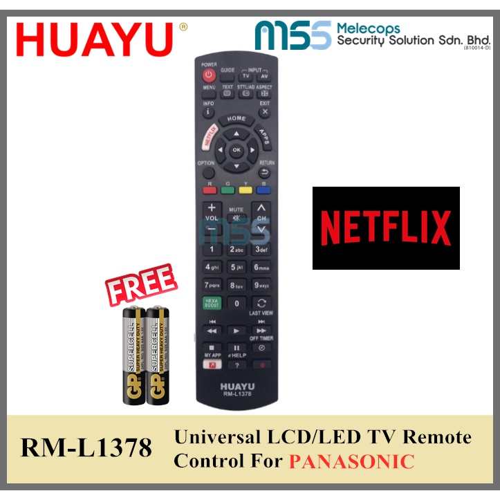 Télécommande Universelle Pour TV Panasonic - Remplace N2QAYB000240 Et N2QAYB000487