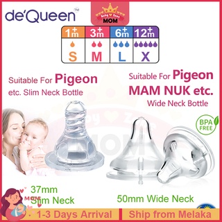 Puting Botol Susu For Pigeon Tupperware Slim Neck Baby Feeding Bottle Teat Wide Standard Neck Nipple Teats