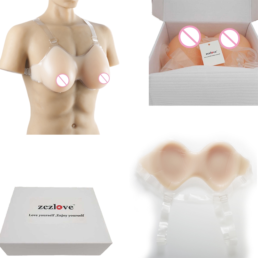 Silicone Breast Forms Realistic Strap Fake Boobs For Cosplay False