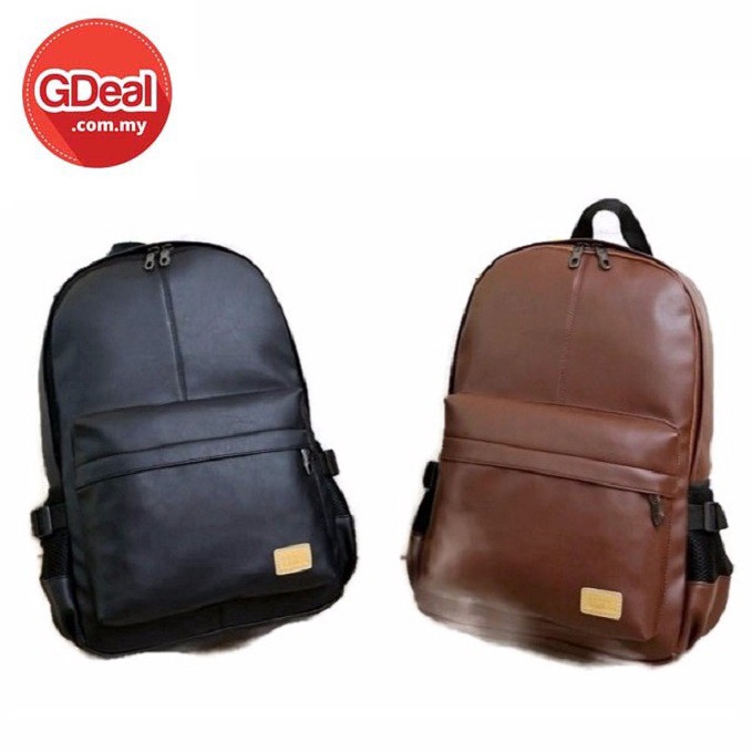 GDeal Korean Style PU Leather Shoulder Backpack