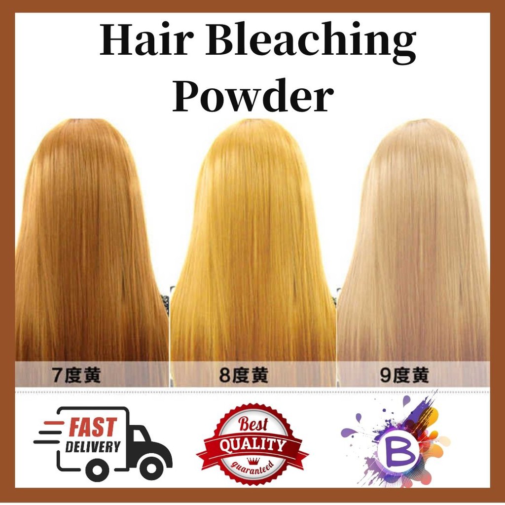 Bleach rambut hair bleaching and peroxide set 100ML+100ML HALAL