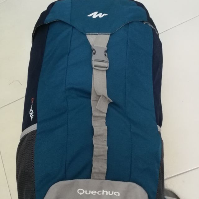 Quechua Arpenaz 40L Hiking Backpack Rucksack Blue/Grey Shopee Malaysia