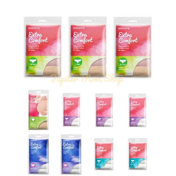 Watsons Disposable Underwear for Ladies and Men Cotton / Polypropylene M / L / XL Shopee Malaysia