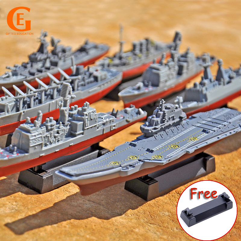 4D Assembled Ship Model Plastic Battleship Aircraft Carrier Kids Model Toys