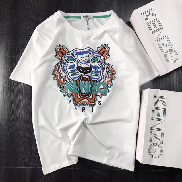 kenzo embroidered tiger shirt
