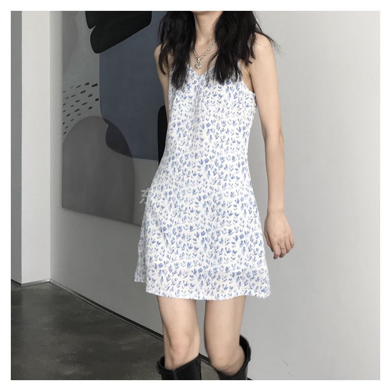 Clothestoyou Recommended Student One Piece Dress Korean Sling Dress Women S Clothes Shopee Malaysia